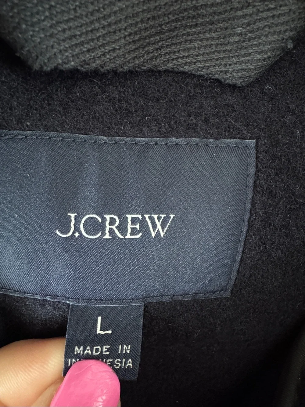 J Crew Duffle coat in wool Size L